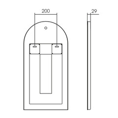 Зеркало с подсветкой фигурное 80х40 см с сенсорным включением Silver Mirrors Blanca (LED-00003102) - фото 3