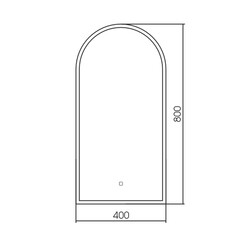 Зеркало с подсветкой фигурное 80х40 см с сенсорным включением Silver Mirrors Blanca (LED-00003102) - фото 2