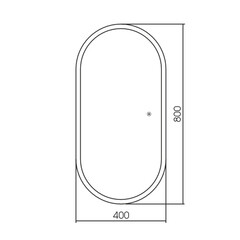Зеркало с подсветкой овальное 80х40 см бесконтактный сенсор Silver Mirrors Vero (LED-00003105) - фото 2