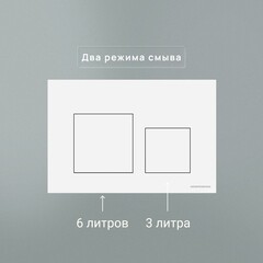 Клавиша смыва для инсталляций Ceramicanova Balance Square белая глянцевая (CN12-002W) - фото 5