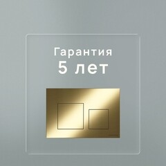 Клавиша смыва для инсталляций Ceramicanova Balance Square брашированное золото (CN12-002BG) - фото 3