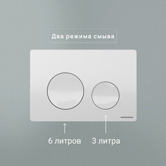 Клавиша смыва для инсталляций Ceramicanova Balance Circle белая глянцевая (CN12-001W) - фото 5