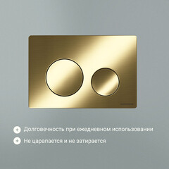 Клавиша смыва для инсталляций Ceramicanova Balance Circle брашированное золото (CN12-001BG) - фото 7