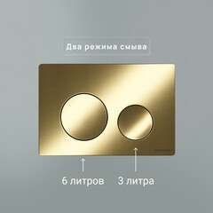 Клавиша смыва для инсталляций Ceramicanova Balance Circle брашированное золото (CN12-001BG) - фото 5