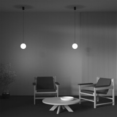 Светильник светодиодный подвесной Maytoni Luna 4000К 5 Вт 2 кв.м черный IP20 (P039PL-5W4K-10-B) - фото 3