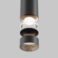 Светильник светодиодный подвесной Maytoni Focus Led 4000К 12 Вт 4 кв.м черный IP20 (P072PL-L12B4K-1) - фото 5