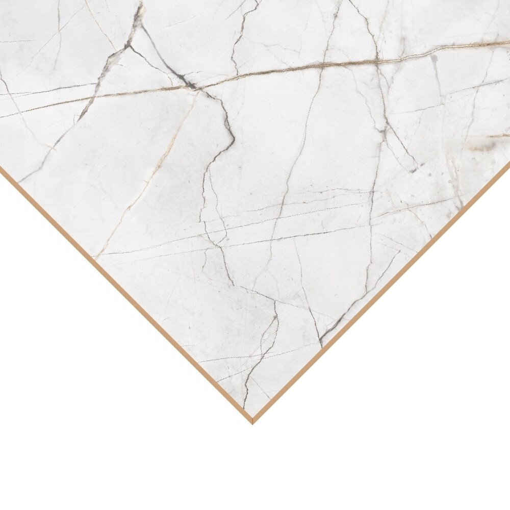 

Панель стеновая МДФ для кухни 1500х600х6 мм азул оникс, Белый