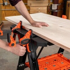 Верстак-козлы Pony Jorgensen 890 мм складные со струбцинами - фото 6