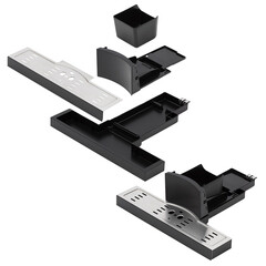 Кофемашина автоматическая встраиваемая Krona Onyx 45H Coffee BL Phantom Silver черная - фото 4