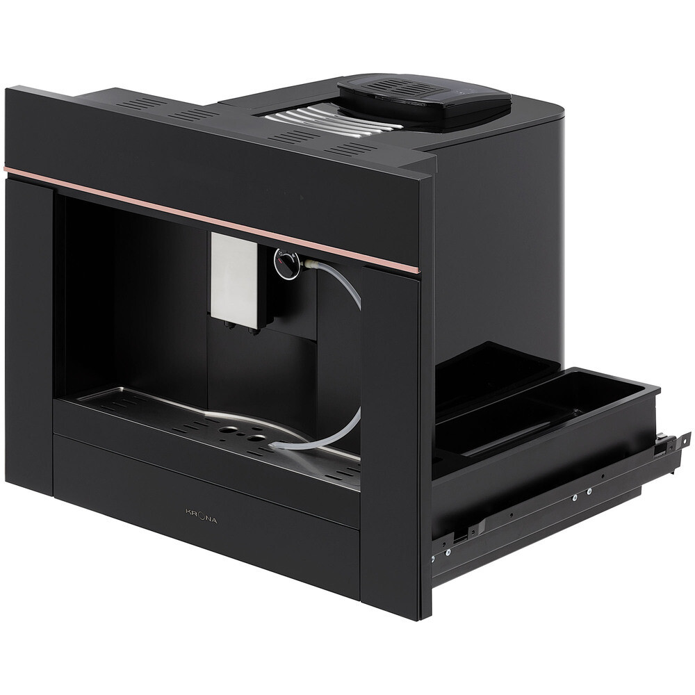 Изображение товара Кофемашина автоматическая встраиваемая Krona Onyx 45H Coffee BL Pink Gold черная