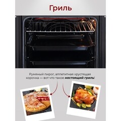 Духовой шкаф электрический встраиваемый MBS DE-452BL 450 мм черный - фото 6