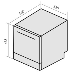 Посудомоечная машина настольная MBS TDW-105 60 см черная - фото 3