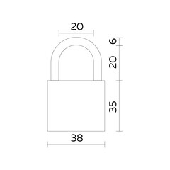 Замок навесной Fuaro PL-UNI-0138 - фото 2