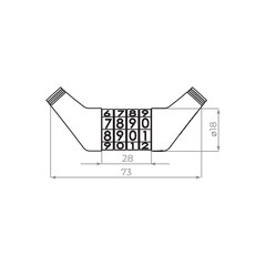 Замок велосипедный Ajax PD-0665-CODE - фото 2
