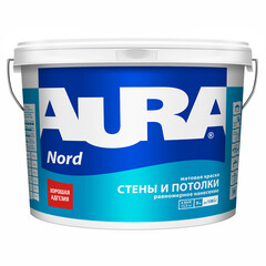 Краска интерьерная Aura Interior Nord база А белая 9 л - фото 10