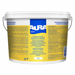 Краска влагостойкая Aura Interior Fjord база А белая 9 л - фото 9