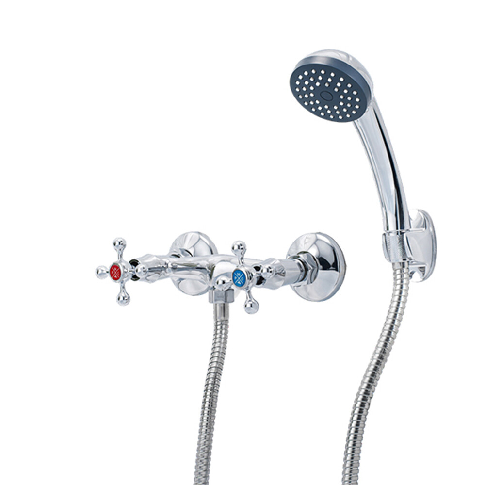 

Смеситель для душа без излива РМС SL хром с лейкой двухвентильный (SL71-003)