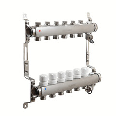 Коллекторная группа Sanext 1 ВР(г) х 6 выходов 3/4 НР(ш) ЕК х 1 ВР(г) - фото 1