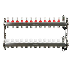Коллекторная группа с расходомерами Sanext 1 ВР(г) х 12 выходов 3/4 НР(ш) ЕК х 1 ВР(г) - фото 3