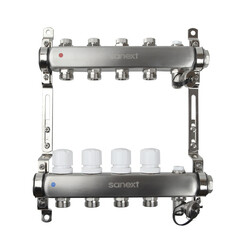 Коллекторная группа Sanext 1 ВР(г) х 4 выхода 3/4 НР(ш) ЕК х 1 ВР(г) - фото 5