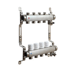 Коллекторная группа Sanext 1 ВР(г) х 4 выхода 3/4 НР(ш) ЕК х 1 ВР(г) - фото 1