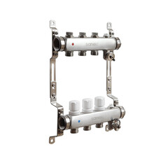 Коллекторная группа Sanext 1 ВР(г) х 3 выхода 3/4 НР(ш) ЕК х 1 ВР(г) - фото 1