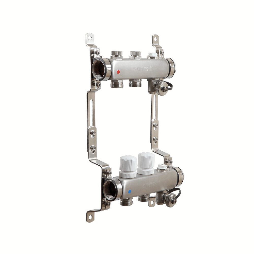 Изображение товара Коллекторная группа Sanext 8592 1 ВР(г) х 2 выхода 3/4 НР(Ш) ЕК х 1 ВР(г)