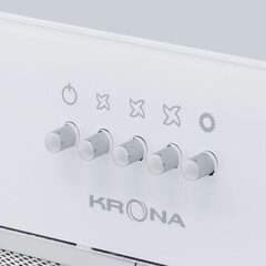 Кухонная вытяжка встраиваемая Krona Arven 500 White PB V2 50 см белая - фото 2