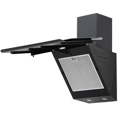 Кухонная вытяжка наклонная Krona Uran 600 Dn Black 4S 59,5 см черная - фото 7