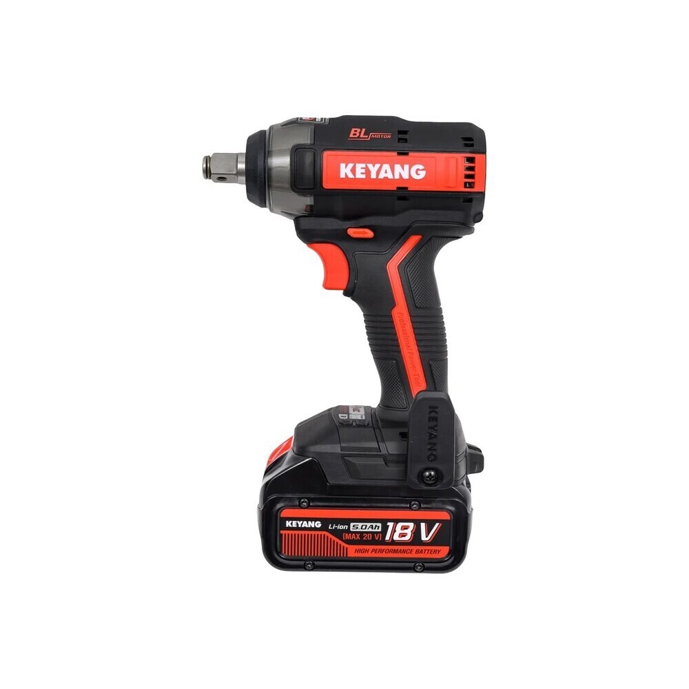 

Гайковерт ударный аккумуляторный бесщеточный Keyang IW18BLA 18 В 5 Ач Li-Ion 2 АКБ и ЗУ