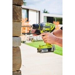 Дрель-шуруповерт ударная аккумуляторная бесщеточная Ryobi One+ R18PD7-0 18 В без АКБ и ЗУ (15827463) - фото 4