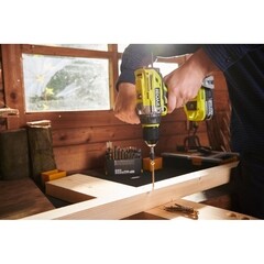 Дрель-шуруповерт ударная аккумуляторная бесщеточная Ryobi One+ R18PD7-220B 18 В 2 Ач Li-Ion 2 АКБ и ЗУ (15863330) - фото 2