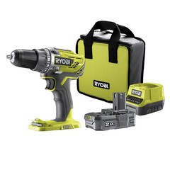 Дрель-шуруповерт аккумуляторная Ryobi One+ R18DD3-120S 18 В 2 Ач Li-Ion 1 АКБ и ЗУ (15642340) - фото 4