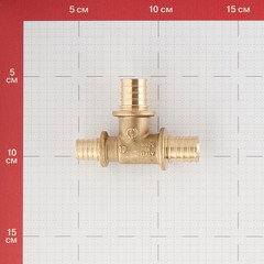 Тройник Stout 20 х 20 х 16 мм латунный (SFA-0014-202016) - фото 2