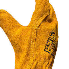 Перчатки спилковые Драйвер стандарт оранжевые 10 (XL) - фото 2