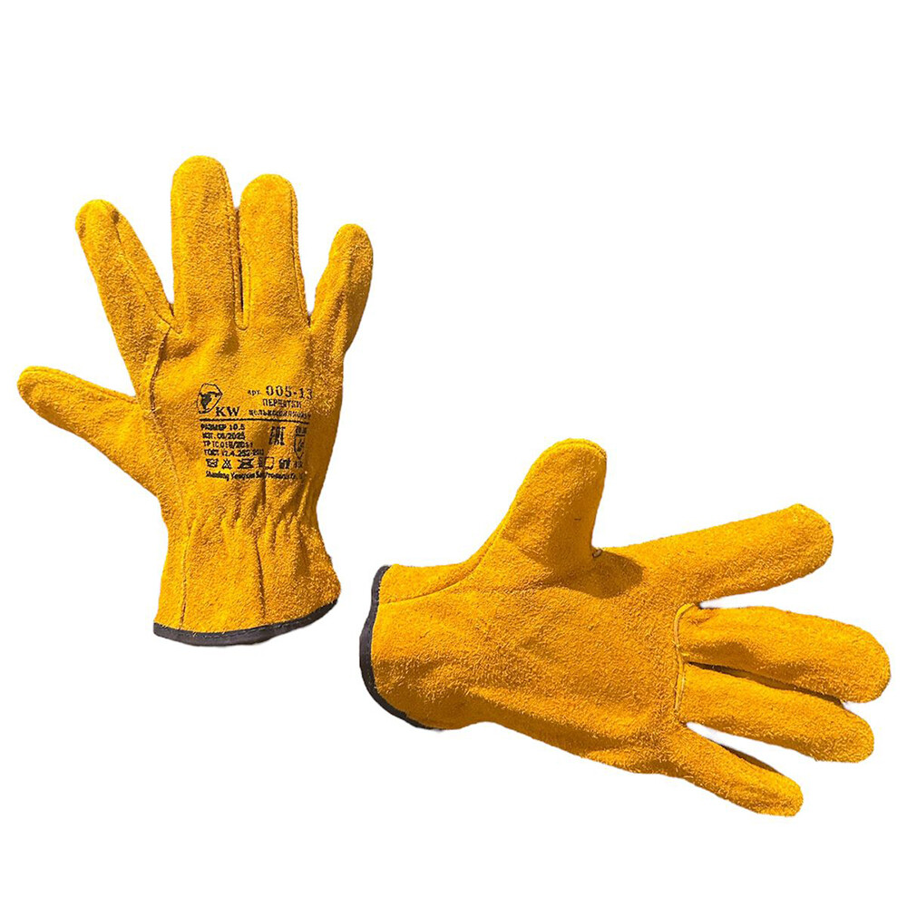 

Перчатки спилковые Драйвер стандарт оранжевые 10 (XL), Оранжевый