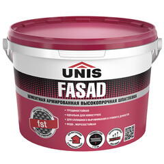 Шпаклевка цементная Unis Fasad базовая серая 5 кг