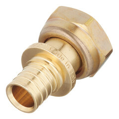 Соединитель прямой Stout 16 мм х 1/2 ВР(г) с накидной гайкой латунный (SFA-0019-001612) - фото 4