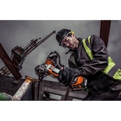 Шлифмашина угловая аккумуляторная AEG BEWS18-125BLPX2 18 В 5Ач Li-Ion d125 мм 2 АКБ и ЗУ (25218525) - фото 2