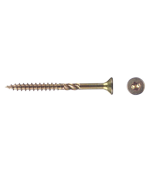 Изображение товара Саморезы по дереву 60x5 мм потайная головка конструкционные оцинкованные Тайвань