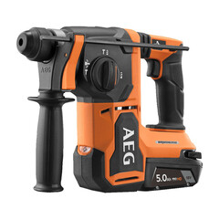 Перфоратор аккумуляторный AEG BBH18BL2-502C 18 В 3 Дж 5 Ач Li-Ion SDS-plus 2 АКБ и ЗУ (24424623) - фото 1