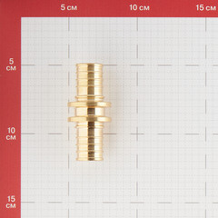 Соединитель прямой Stout 25 мм латунный (SFA-0003-000025) - фото 2