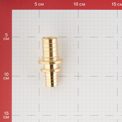 Соединитель прямой Stout 25 х 20 мм латунный (SFA-0004-002520) - фото 2