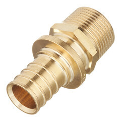 Изображение товара Соединитель прямой Stout 25 мм х 3/4 НР(ш) латунный (SFA-0001-002534)