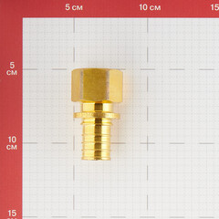 Соединитель прямой Stout 25 мм х 3/4 ВР(г) латунный (SFA-0002-002534) - фото 3