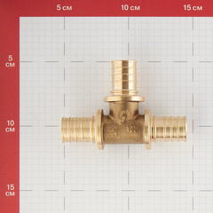 Тройник Stout 25 х 25 х 25 мм латунный (SFA-0013-000025) - фото 3