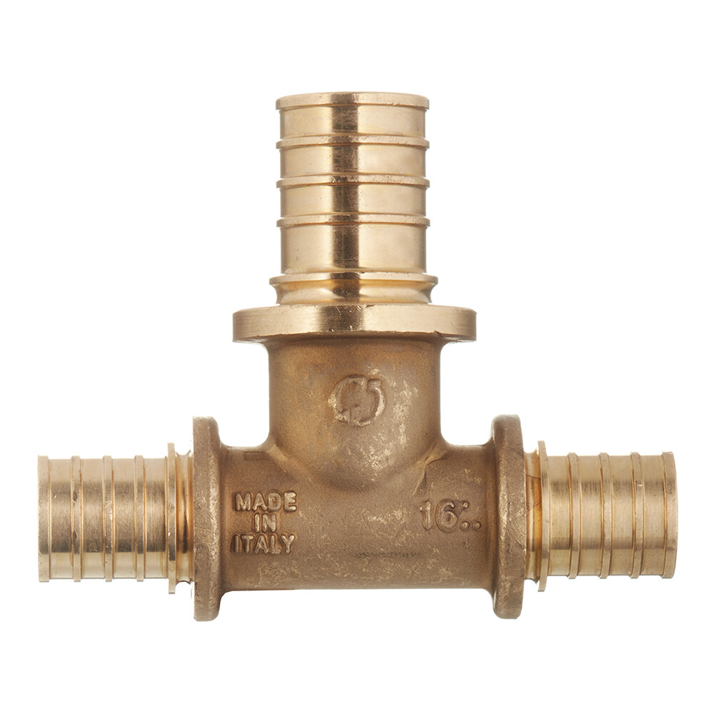 Изображение товара Тройник латунный Stout 20 х 25 х 20 мм для водопровода Италия