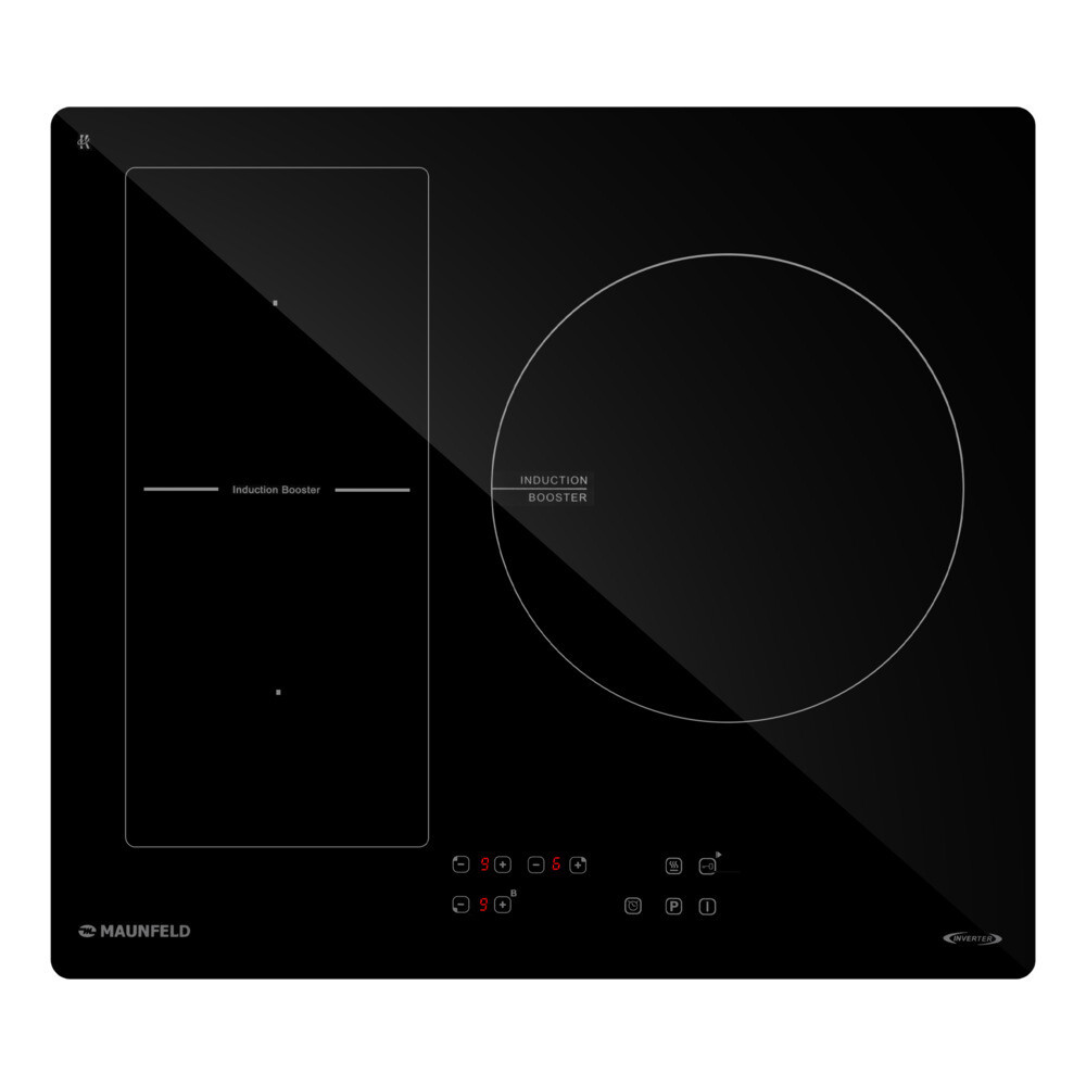 

Варочная панель индукционная Maunfeld CVI593BBK Inverter 3 конфорки черная
