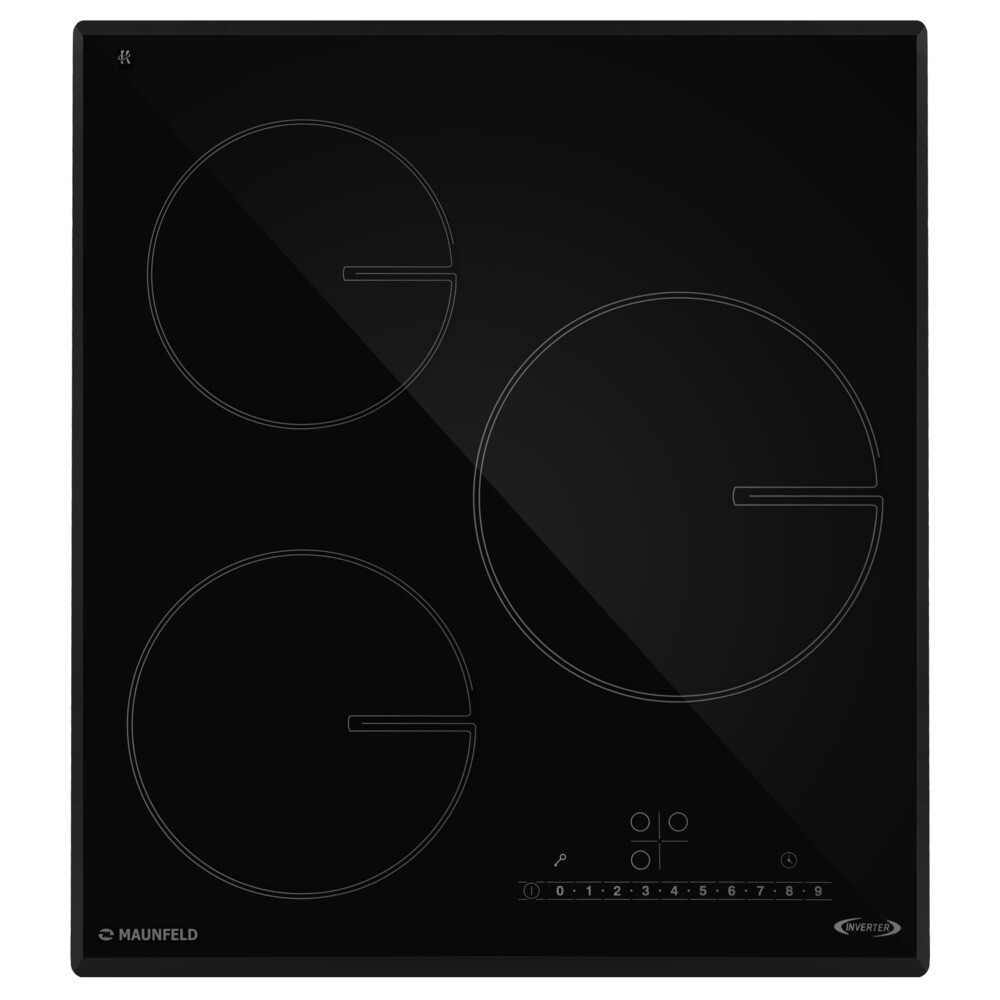 

Варочная панель индукционная Maunfeld AVI4534SSBK 3 конфорки черная
