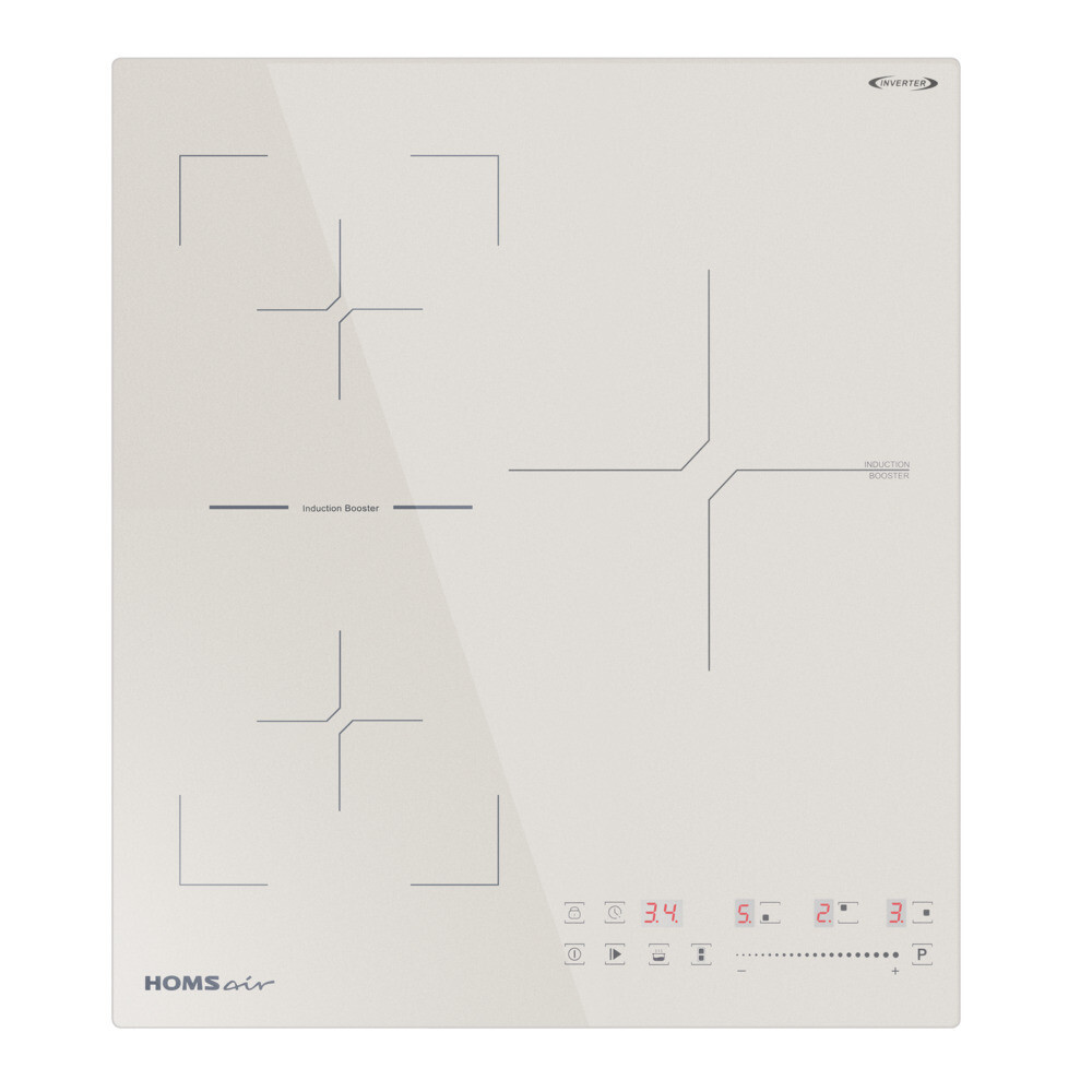 

Варочная панель индукционная HomSair HIC43SBG Inverter 3 конфорки бежевая, Бежевый